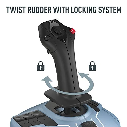 THRUSTMASTER Joystick TCA Officer Pack Airbus Edition : Réplique ergonomique du Mini-manche et Quadrant Airbus - vue 8
