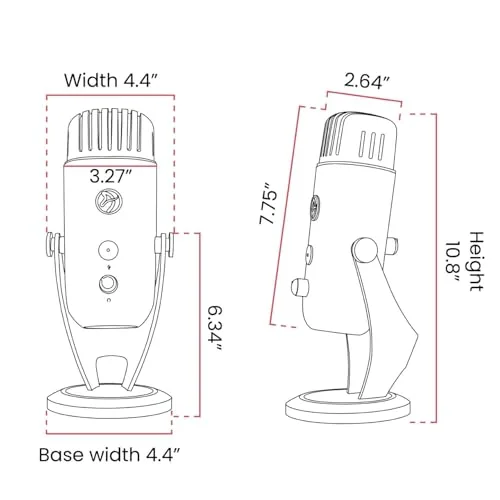 Arozzi Colonna Microphone de streaming Or - vue 3