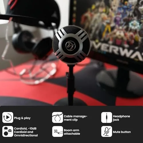 Arozzi Sfera Pro Microphone Argent - vue 3