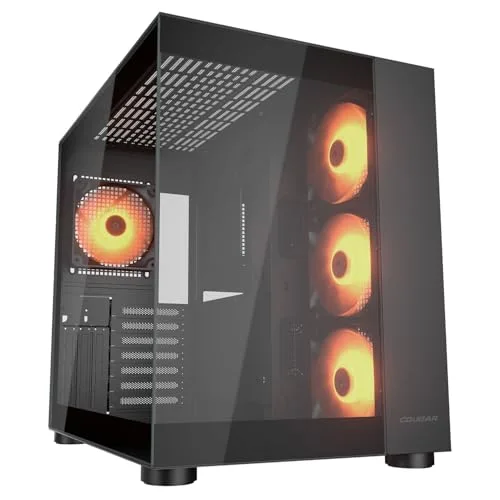 Cougar FV150 RGB Noir, boîtier aquarium ATX