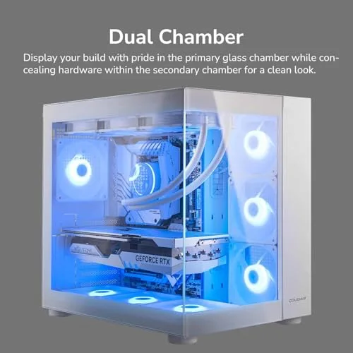 Cougar FV150 RGB Noir, boîtier aquarium ATX - vue 7