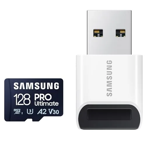 Carte mémoire micro SD Samsung PRO Ultimate 128 Go + lecteur USB - vue 4