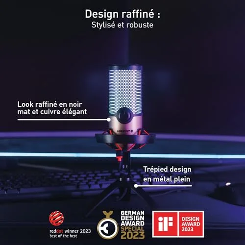CHERRY UM 9.0 PRO RGB Noir, Cuivre - vue 4