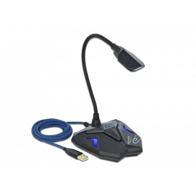 Delock Microphone de jeu USB noir