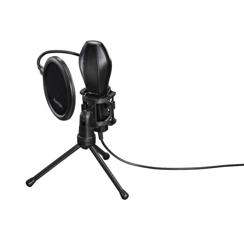Hama MIC-USB Stream Microphone PC Noir