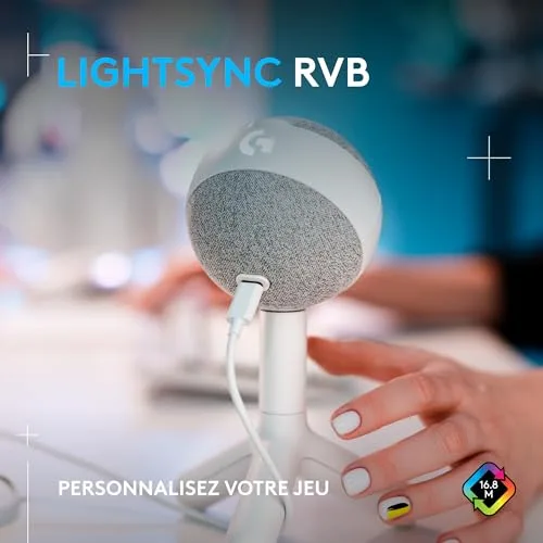 Logitech G Yeti Orb Blanc - vue 2