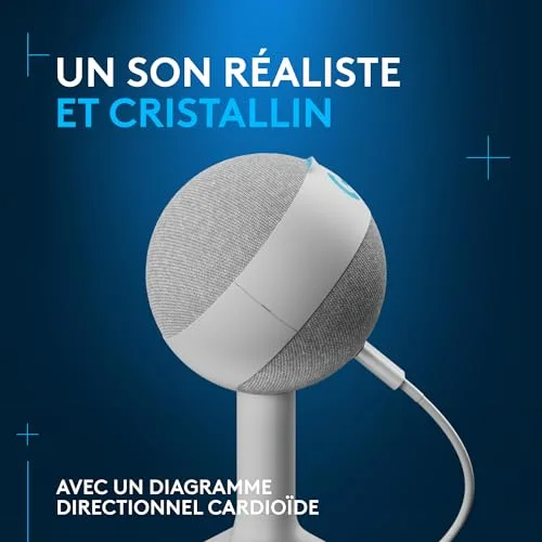 Logitech G Yeti Orb Blanc - vue 3