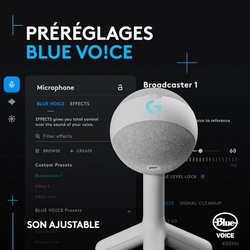 Logitech G Yeti Orb Blanc - vue 4