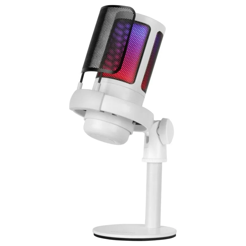 Mars Gaming MMIC-SE Blanc - Microphone USB Studio ARGB