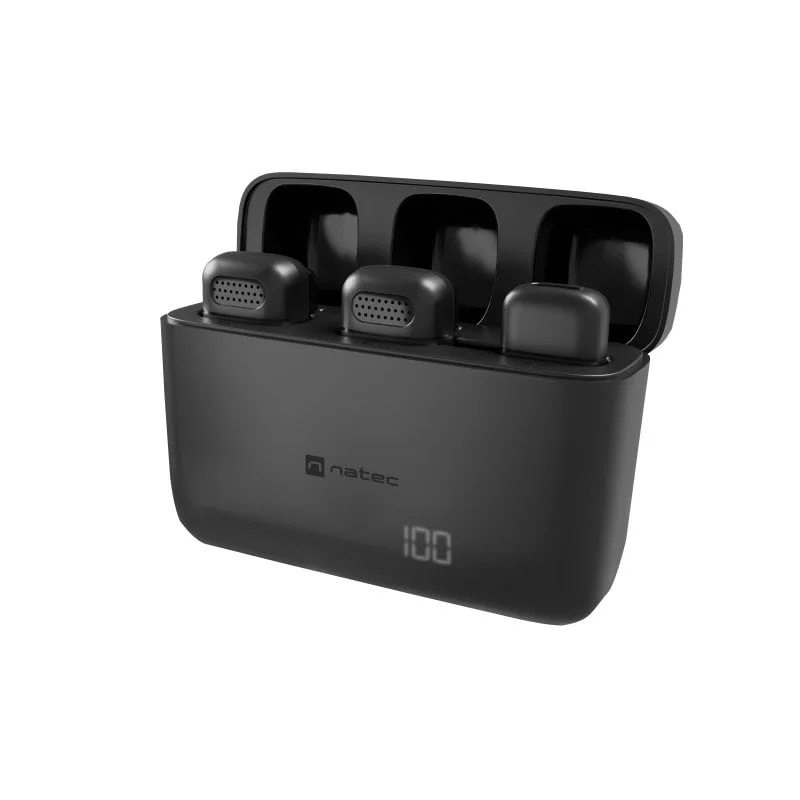 Microphone cravate sans fil Natec 48 kHz