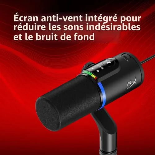 Microphone HyperX FlipCast USB XLR dynamique - vue 6
