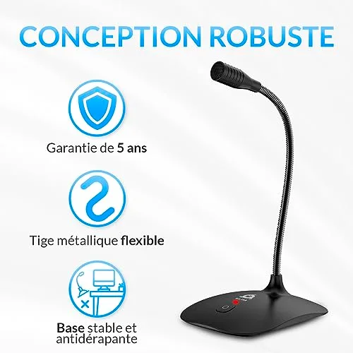 Microphone KLIM Talk Noir USB - vue 6