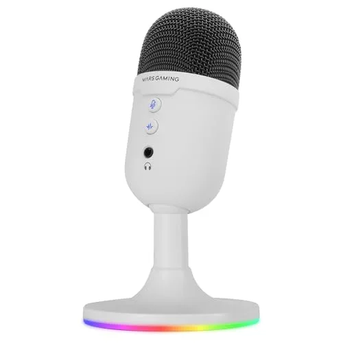 Microphone Mars Gaming MMIC-CX Blanc USB - vue 6