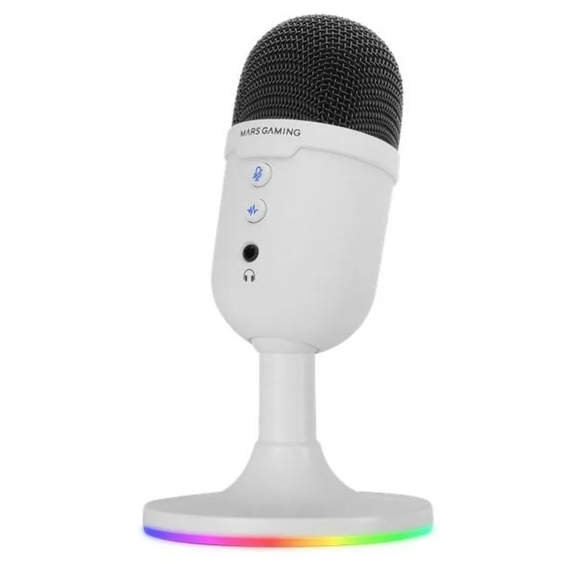 Microphone Mars Gaming MMIC-CX Blanc USB