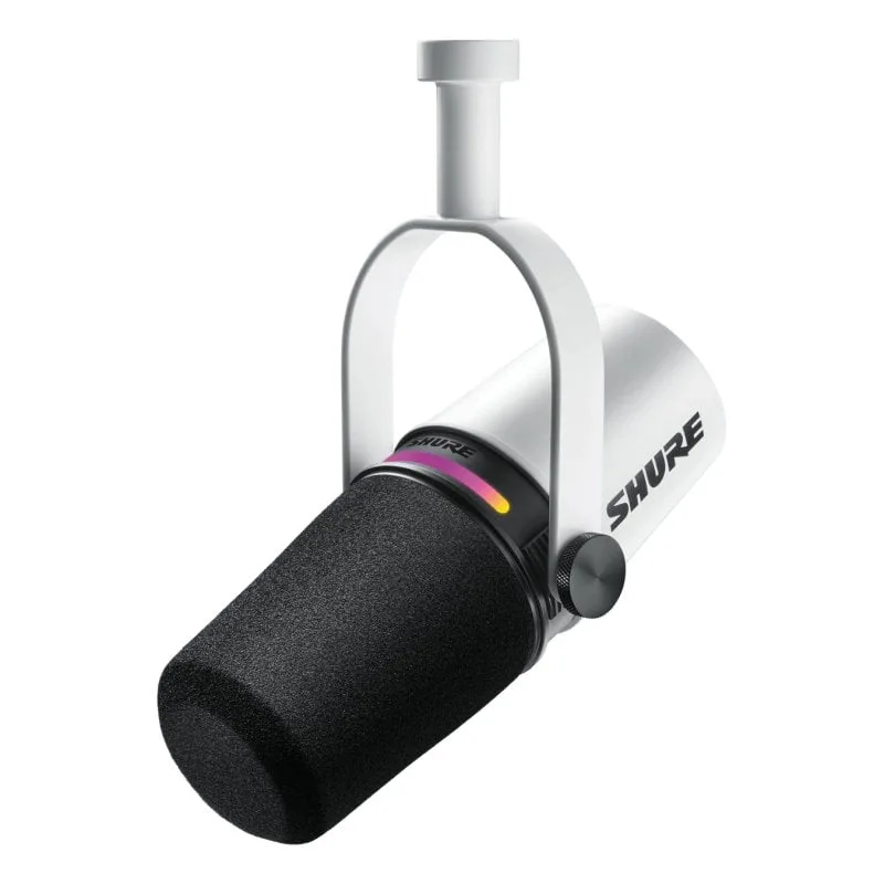 Microphone Shure MV7+ Blanc USB/XLR
