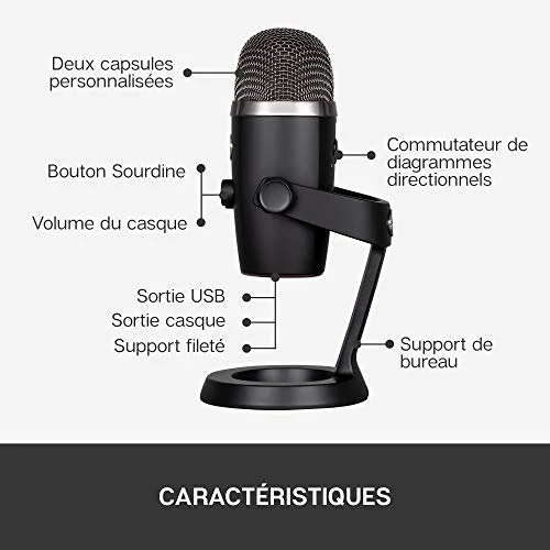 Blue Yeti Nano Microphone USB 24 bits - vue 7