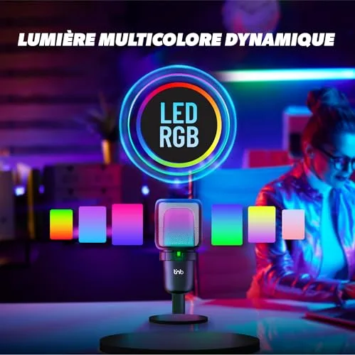 T'nB Influence Microphone USB omnidirectionnel sur pied - vue 3