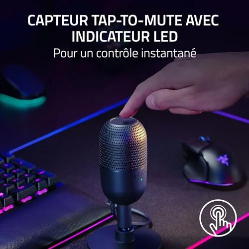 Razer Seiren V3 Mini - Micro USB streaming noir - vue 4