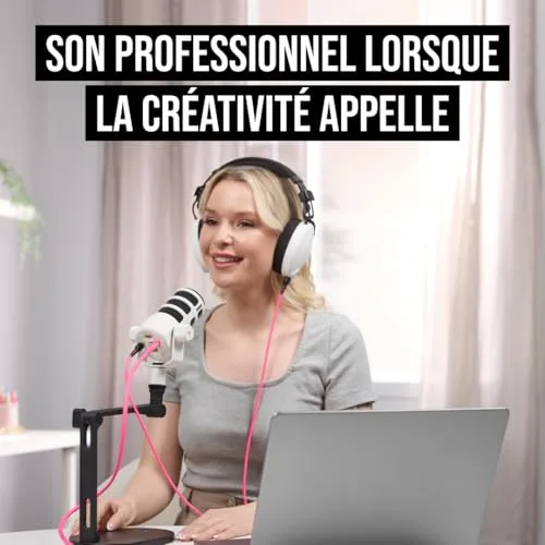 RØDE PodMic USB White Microphone dynamique cardioïde - vue 5