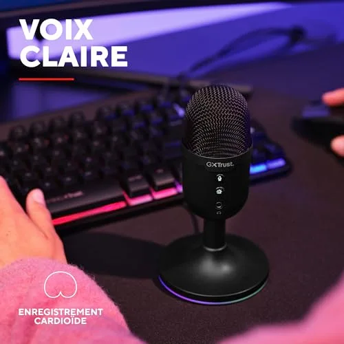 Trust GXT 236W Yami micro USB cardioïde RGB - vue 3