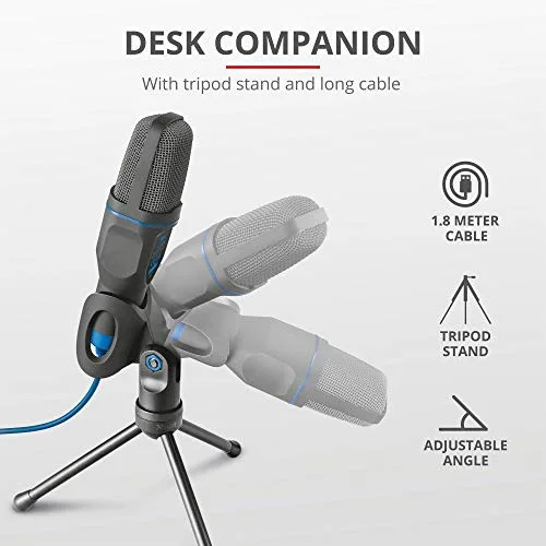 Trust Mico Noir - Microphone USB Gaming - vue 6