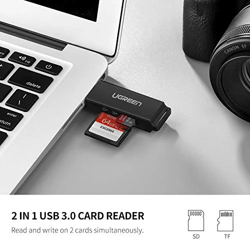 UGREEN Lecteur de Carte SD/Micro SD USB 3.0 5 Gbps - vue 2