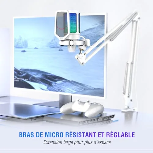 FIFINE A6V micro USB RGB avec antichoc - vue 5