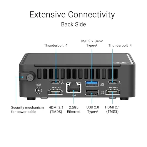 ASUS NUC 15 Pro+ Core Ultra 7, Wi-Fi 7 - vue 5