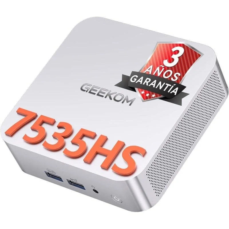 Mini-PC GEEKOM A7 Ryzen 5 7535HS 16GB 512GB