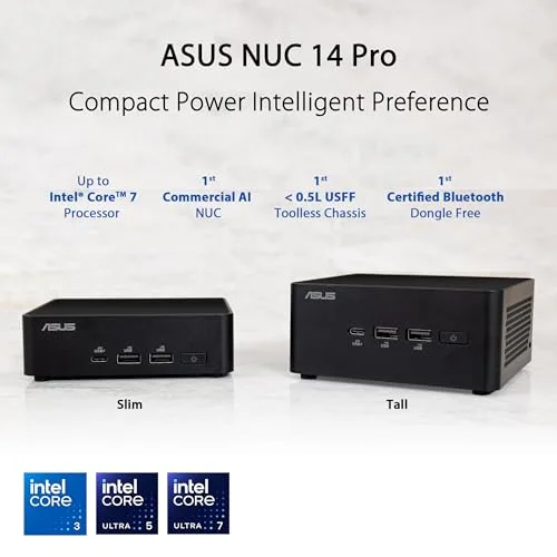 ASUS NUC 14 Pro Core Ultra 5 125H 16 Go 512 Go - vue 2