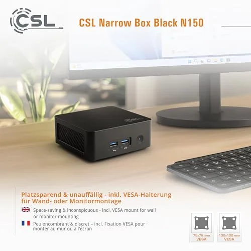 Mini PC CSL Narrow Box N150 16GB 4TB - vue 8
