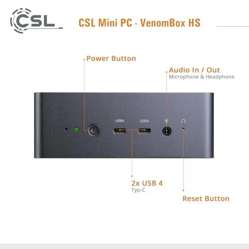 Mini PC CSL VenomBox 8845HS 32GB 2TB - vue 3