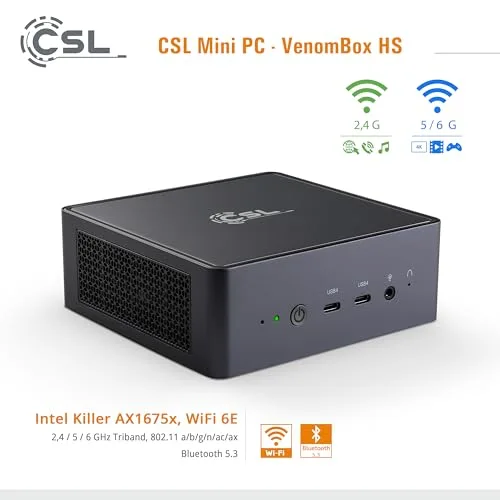 Mini PC CSL VenomBox 8845HS 96GB 4TB - vue 7