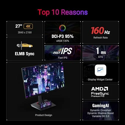 ASUS ROG Strix XG27UCS 27 pouces - vue 3