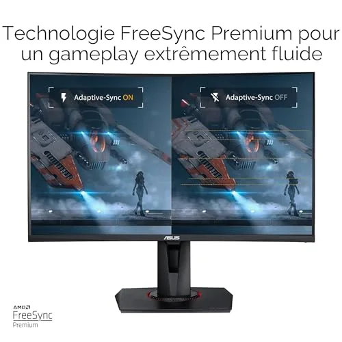 ASUS TUF Gaming VG27VQM 27" 240 Hz VA incurvé - vue 4