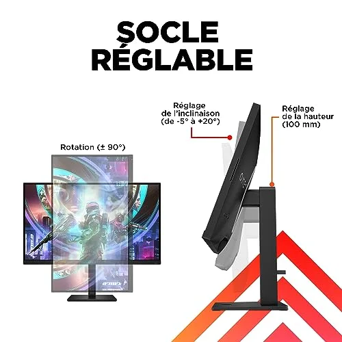 HP OMEN 27qs 27" QHD 240 Hz IPS - vue 6