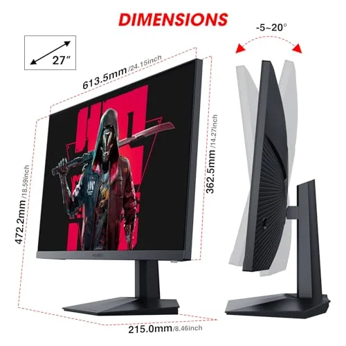 KOORUI 27E3Q 27" QHD IPS 170 Hz - vue 7