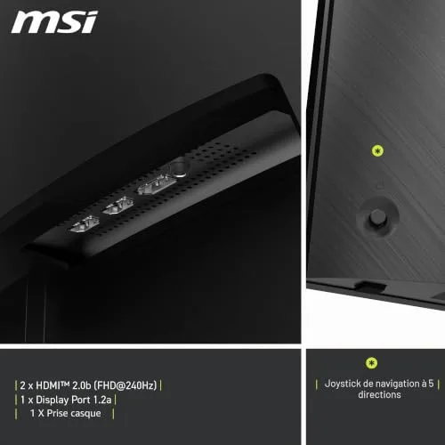 Écran Gaming - MSI - MAG 276CXF - 27 pouces - Ultra HD 3840x2160 - Temps de réponse 1ms - vue 6