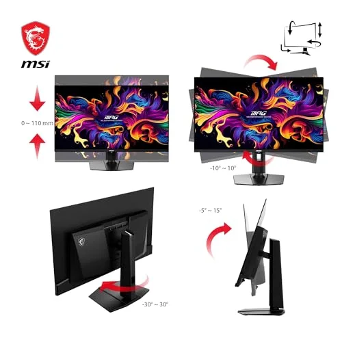 MSI MAG 321UPX QD-OLED 31,5" 4K 240 Hz - vue 5