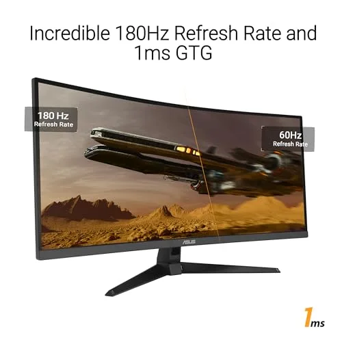 ASUS TUF Gaming VG34VQ3B 34" UWQHD 180 Hz VA - vue 3