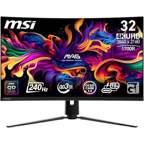 MSI MPG 321CURX QD-OLED 31,5" UHD 240 Hz