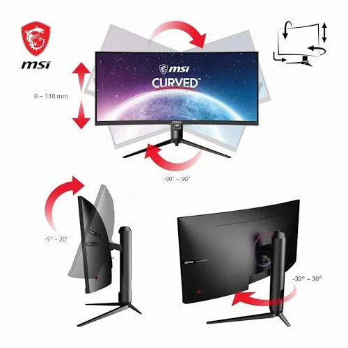 MSI Optix MAG301CR2 30" WFHD 200 Hz VA incurvé - vue 5