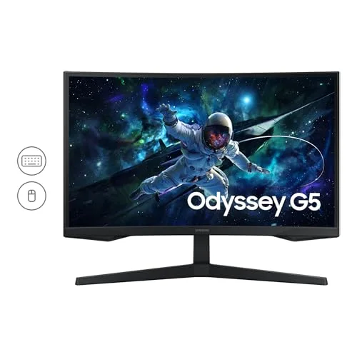 Samsung Odyssey G5 G55C 27" QHD 165 Hz VA incurvé - vue 2