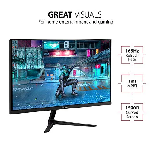 ViewSonic VX2718-2KPC-MHD 27" QHD 165 Hz incurvé - vue 2