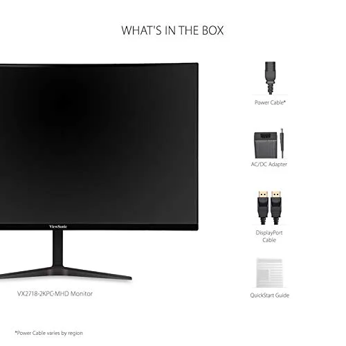 ViewSonic VX2718-2KPC-MHD 27" QHD 165 Hz incurvé - vue 7