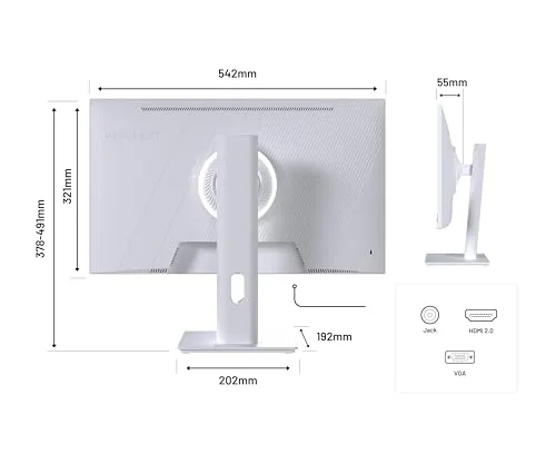 JAPANNEXT JN-IPS238G120F-HSP-W 23,8" IPS 120 Hz - vue 3