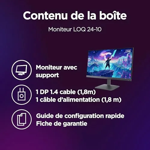 Lenovo LOQ 24-10 23,8" FHD 200 Hz IPS - vue 7