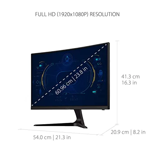 ViewSonic VX2418C 24" VA 165 Hz incurvé - vue 5
