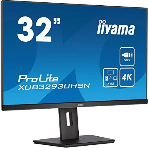 iiyama ProLite XUB3293UHSN-B5 32" 4K IPS 60 Hz - vue 2