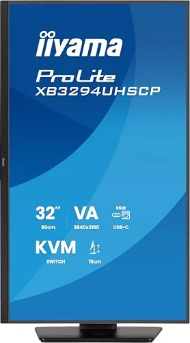 iiyama ProLite XB3294UHSCP-B1 32" 4K VA USB-C - vue 2